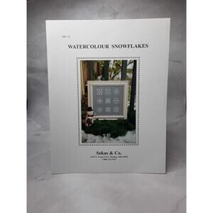 Sekas & Co. Counted Cross Stitch Pattern Watercolor Snowflakes S&C 22
